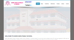 Desktop Screenshot of godsownpublicschool.org